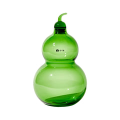 1500 ml OTE Pichet à cold brew en verre en forme de gourde, carafe d’eau en verre borosilicate sans plomb, bouteille transparente soufflée à la main pour thé, vin, vase à fleurs, déco de table style chinois, 3 couleurs disponibles