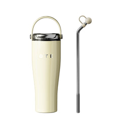 Bouteille d'eau OTE 30 oz avec paille rabattable et poignée, gobelet en acier inoxydable 316, bouteille isotherme 800ML pour garder chaud/froid