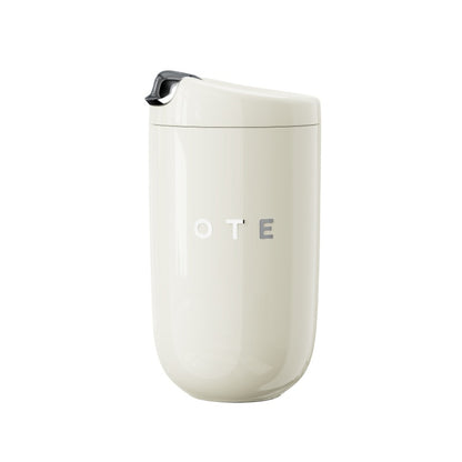 OTE Tasse à café isolée sous vide, gobelet de voyage en acier inoxydable à double paroi avec couvercle à boire, 12,31 oz/7,74 oz (350/220ml)