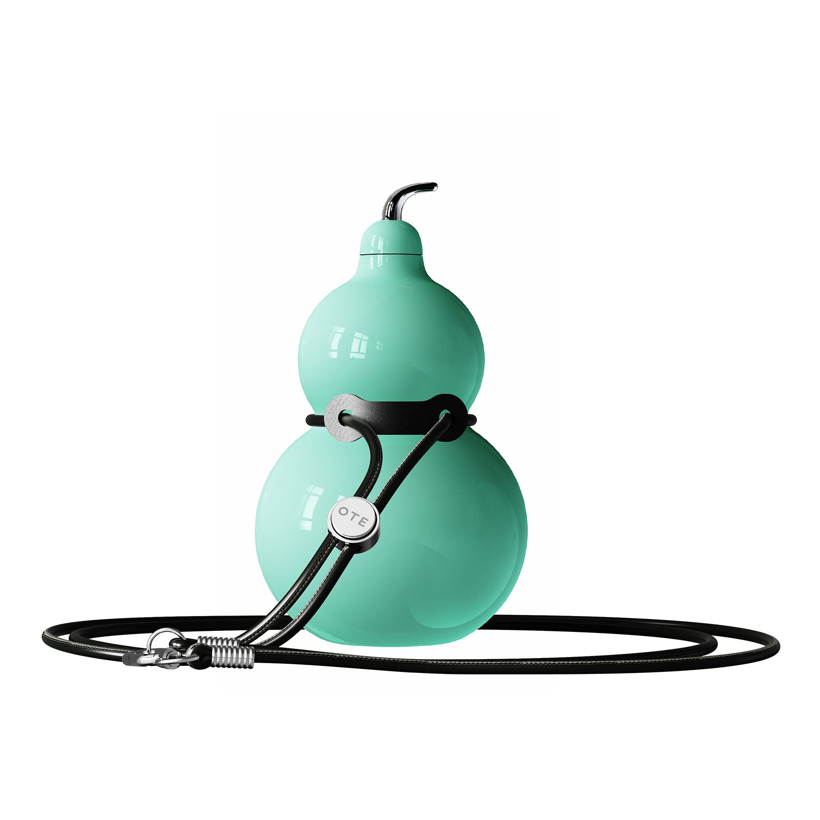 Bouteille d'eau en acier inoxydable OTE, bouteille d'eau en métal avec bandoulière, bouteille d'eau de sport portable et durable pour salle de sport, voyage et usage quotidien, 300 ml