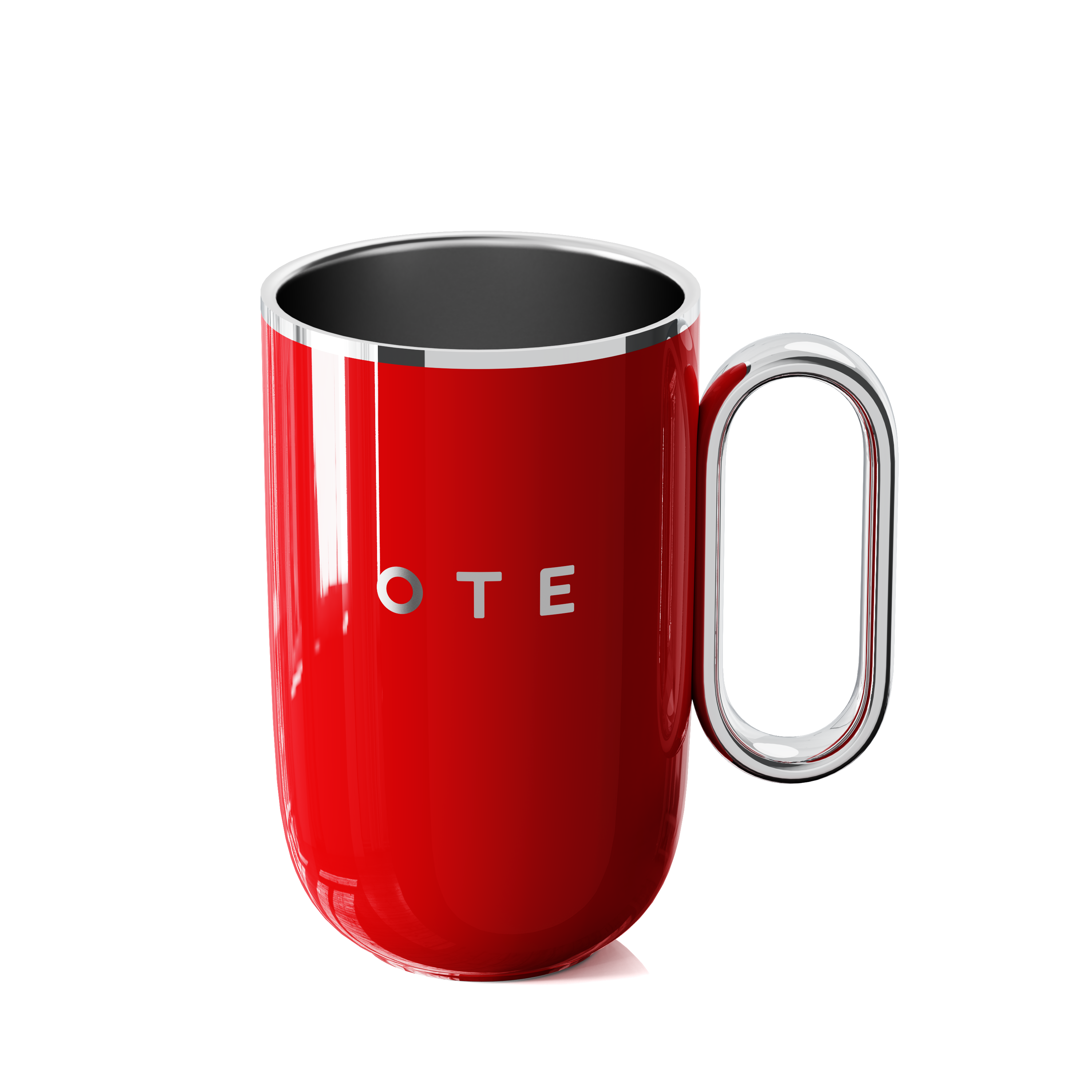 Tasse à café avec poignée, 12oz/8oz (350/220ml) isolé en acier inoxydable tasse de café de voyage, double paroi vide réutilisable tasse à café